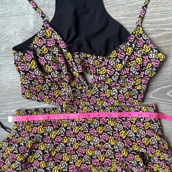 A.L.C. Titus silk maxi Dress in Pink Multi 8 - Picture 10 of 12